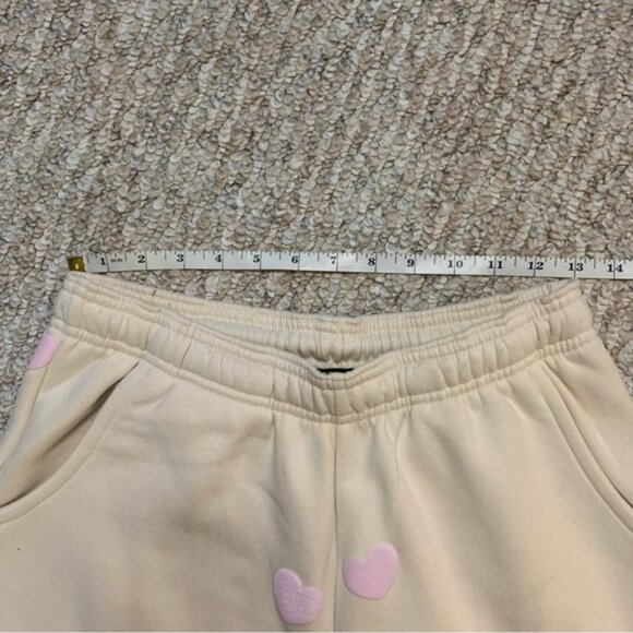 Brunette The Label Heart Joggers Almond Milk XS/S NWT - Picture 13 of 14